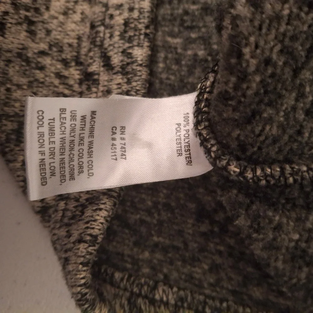 Natural Reflections Henley Pullover Sweater Mens M Speckled Fleece‎